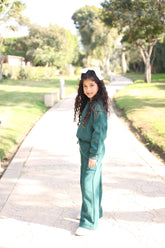 Olive Green Flared Set